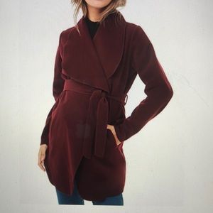self-tie wrap coat NWT